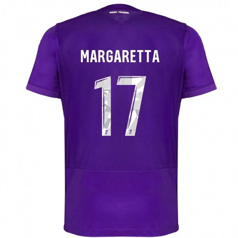 Danxen Uomo Maglia Jessica Margaretta #17 Viola Bianco Kit Gara Home 2024/25 Maglietta