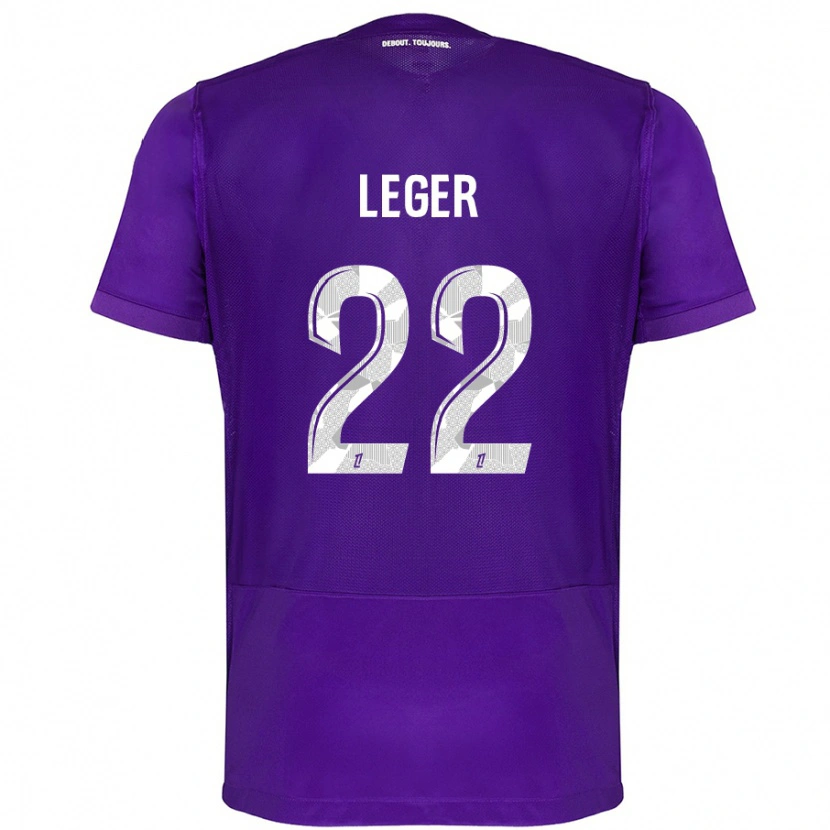 Danxen Uomo Maglia Christelle Léger #22 Viola Bianco Kit Gara Home 2024/25 Maglietta