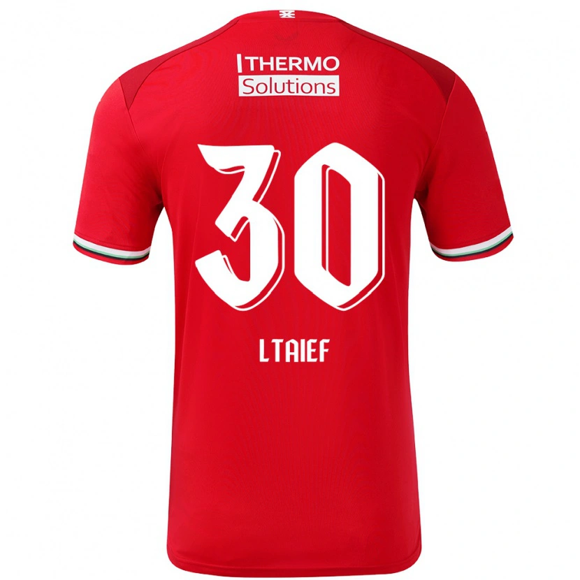Danxen Uomo Maglia Sayfallah Ltaief #30 Rosso Bianco Kit Gara Home 2024/25 Maglietta