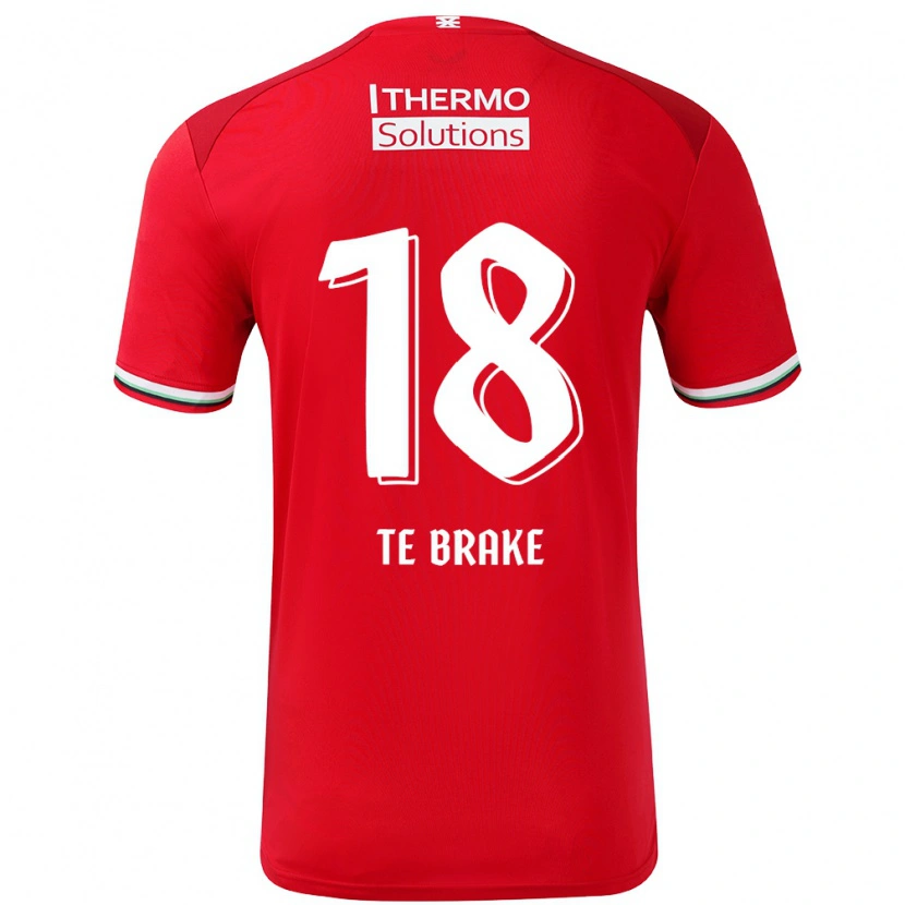 Danxen Uomo Maglia Sophie Te Brake #18 Rosso Bianco Kit Gara Home 2024/25 Maglietta