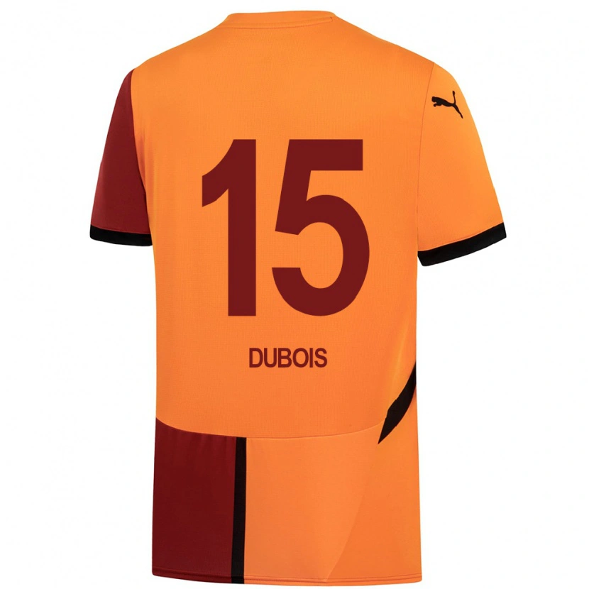 Danxen Uomo Maglia Léo Dubois #15 Giallo Rosso Kit Gara Home 2024/25 Maglietta