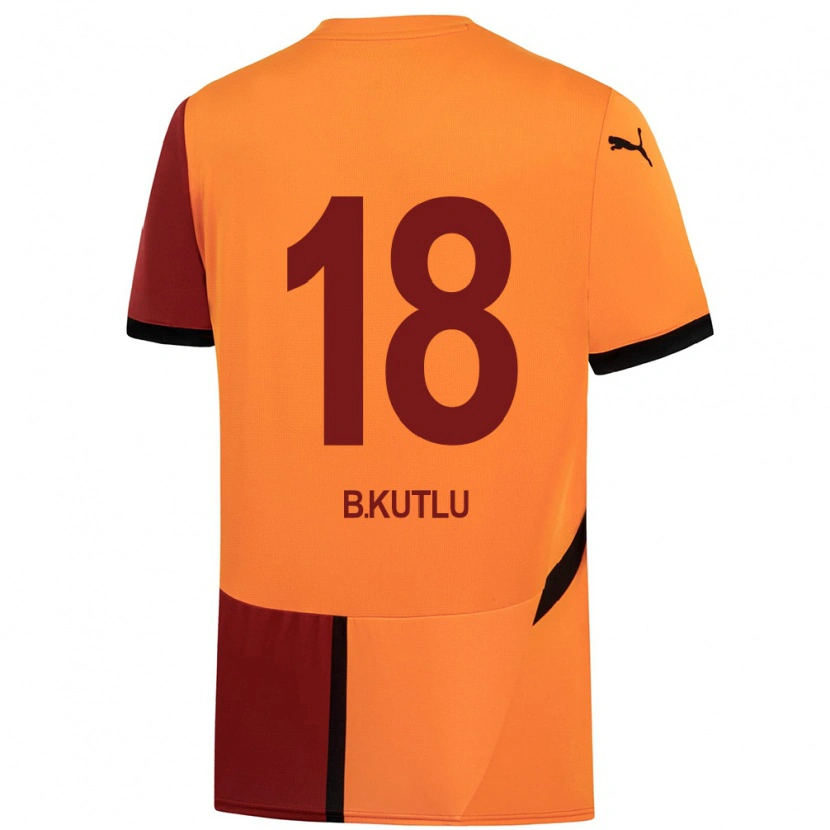 Danxen Uomo Maglia Berkan Kutlu #18 Giallo Rosso Kit Gara Home 2024/25 Maglietta