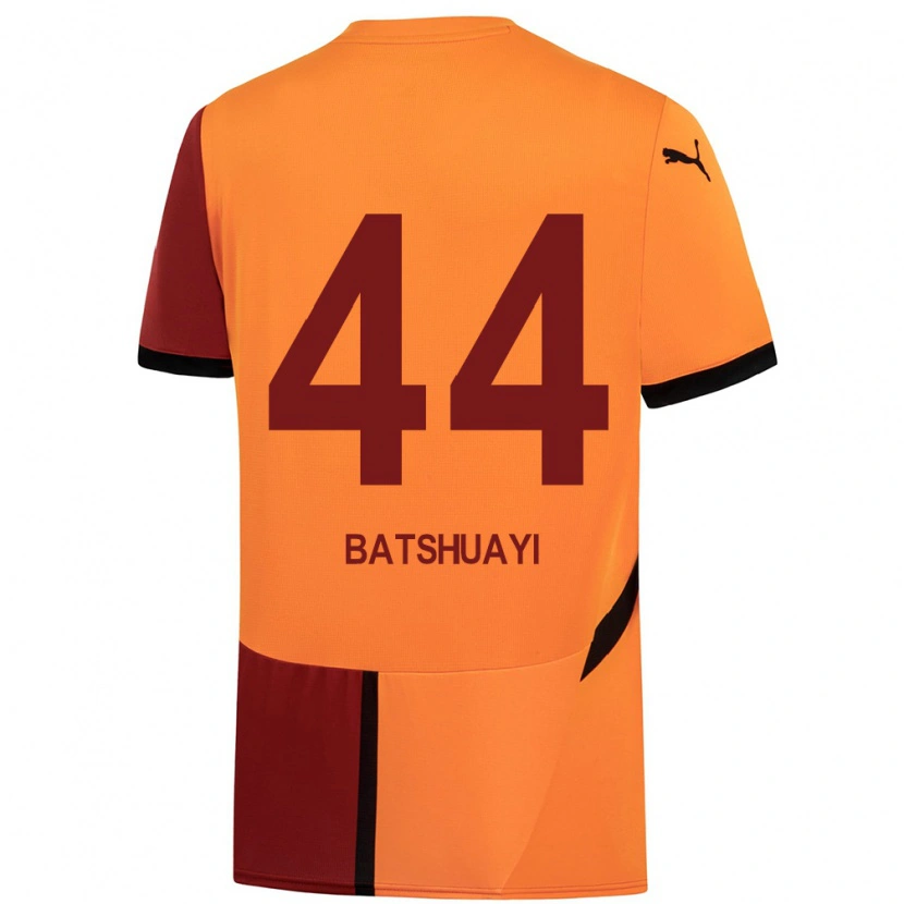 Danxen Uomo Maglia Michy Batshuayi #44 Giallo Rosso Kit Gara Home 2024/25 Maglietta
