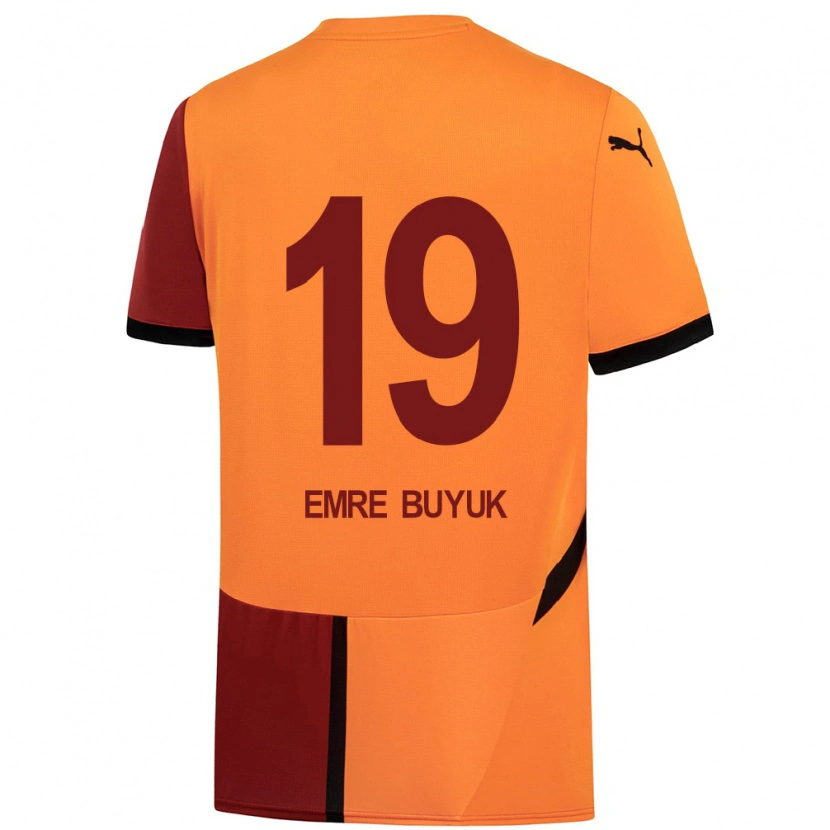 Danxen Uomo Maglia Enes Emre Büyük #19 Giallo Rosso Kit Gara Home 2024/25 Maglietta