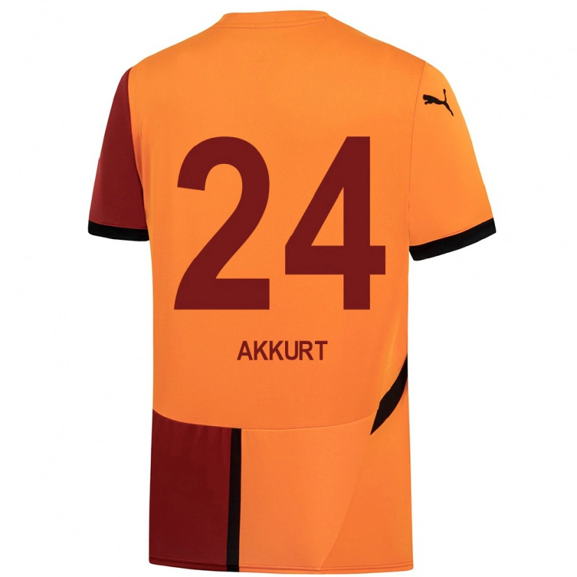 Danxen Uomo Maglia Arzu Akkurt #24 Giallo Rosso Kit Gara Home 2024/25 Maglietta