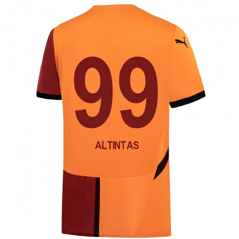 Danxen Uomo Maglia Benan Altıntaş #99 Giallo Rosso Kit Gara Home 2024/25 Maglietta