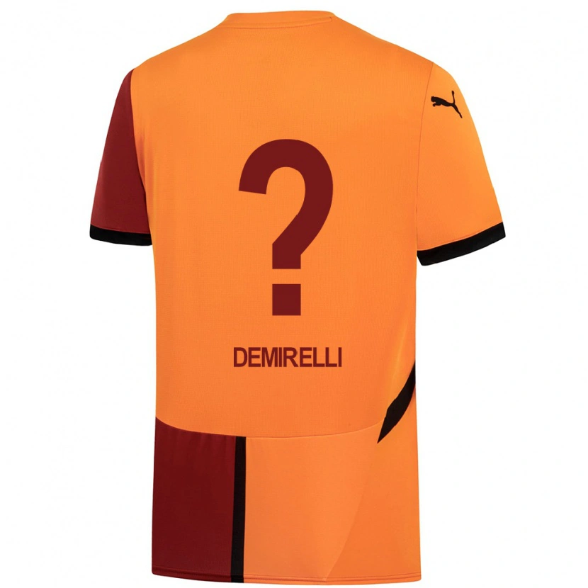 Danxen Uomo Maglia Ahmet Demirelli #0 Giallo Rosso Kit Gara Home 2024/25 Maglietta