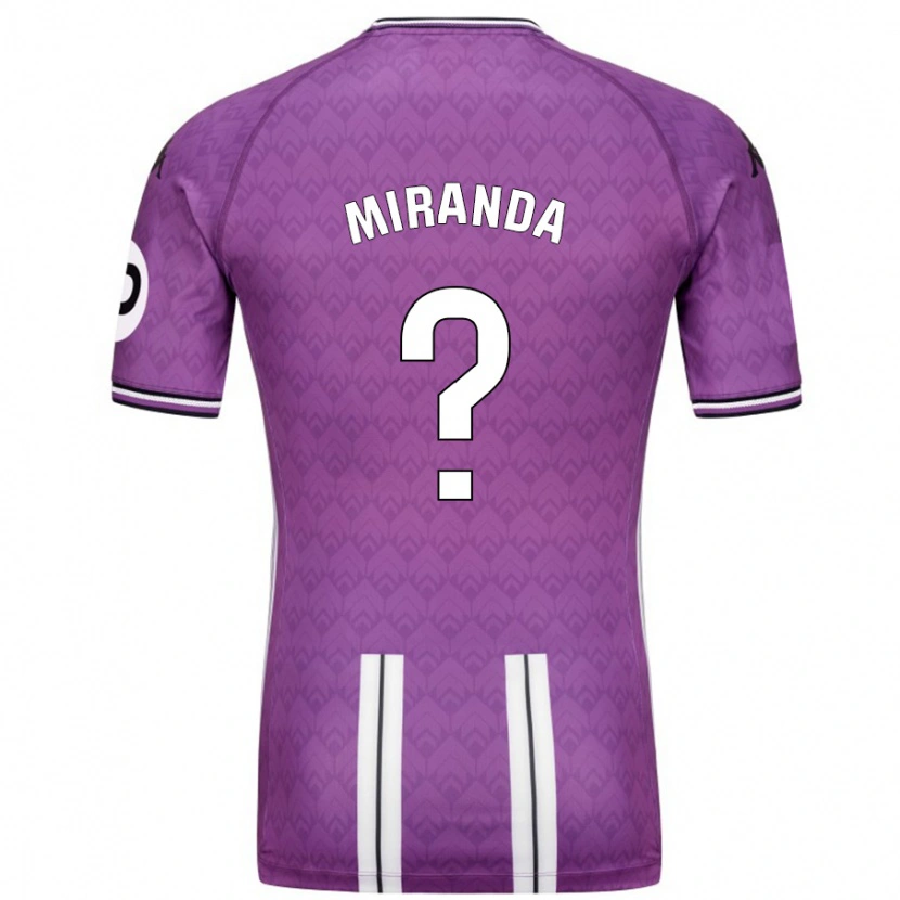 Danxen Uomo Maglia João Miranda #0 Viola Bianco Kit Gara Home 2024/25 Maglietta