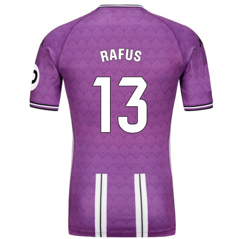 Danxen Uomo Maglia Arnau Rafús #13 Viola Bianco Kit Gara Home 2024/25 Maglietta