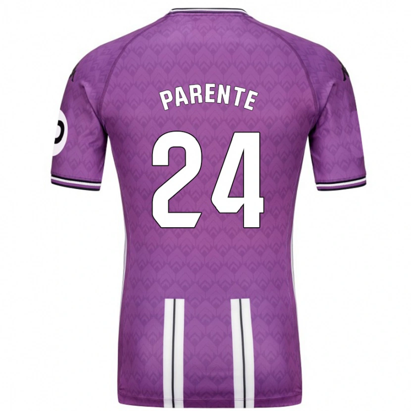 Danxen Uomo Maglia Iago Parente #24 Viola Bianco Kit Gara Home 2024/25 Maglietta