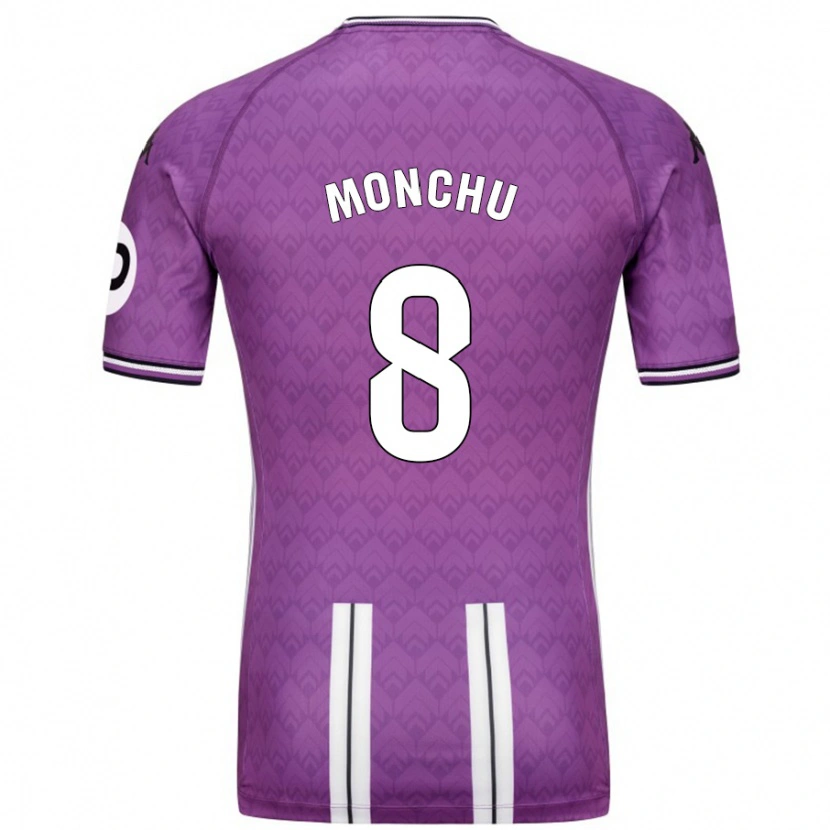 Danxen Uomo Maglia Monchu #8 Viola Bianco Kit Gara Home 2024/25 Maglietta
