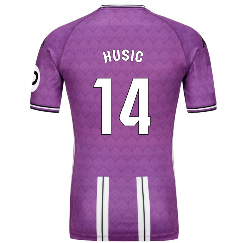 Danxen Uomo Maglia Salih Husic #14 Viola Bianco Kit Gara Home 2024/25 Maglietta