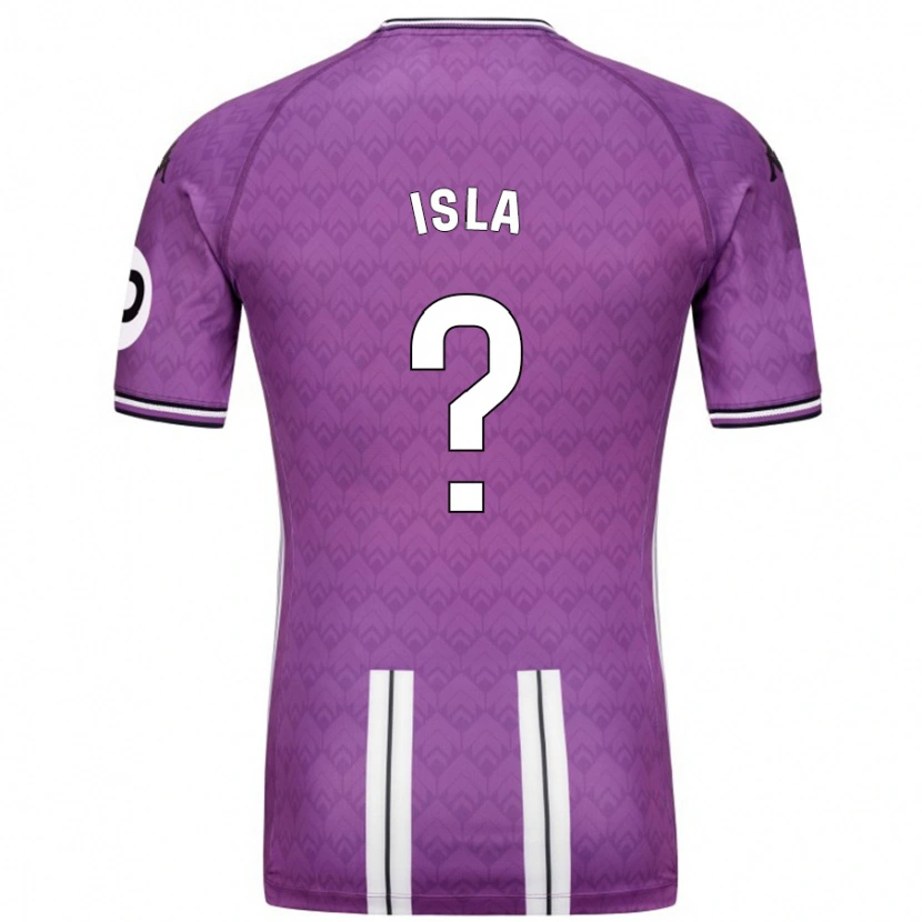 Danxen Uomo Maglia Cristian Isla #0 Viola Bianco Kit Gara Home 2024/25 Maglietta