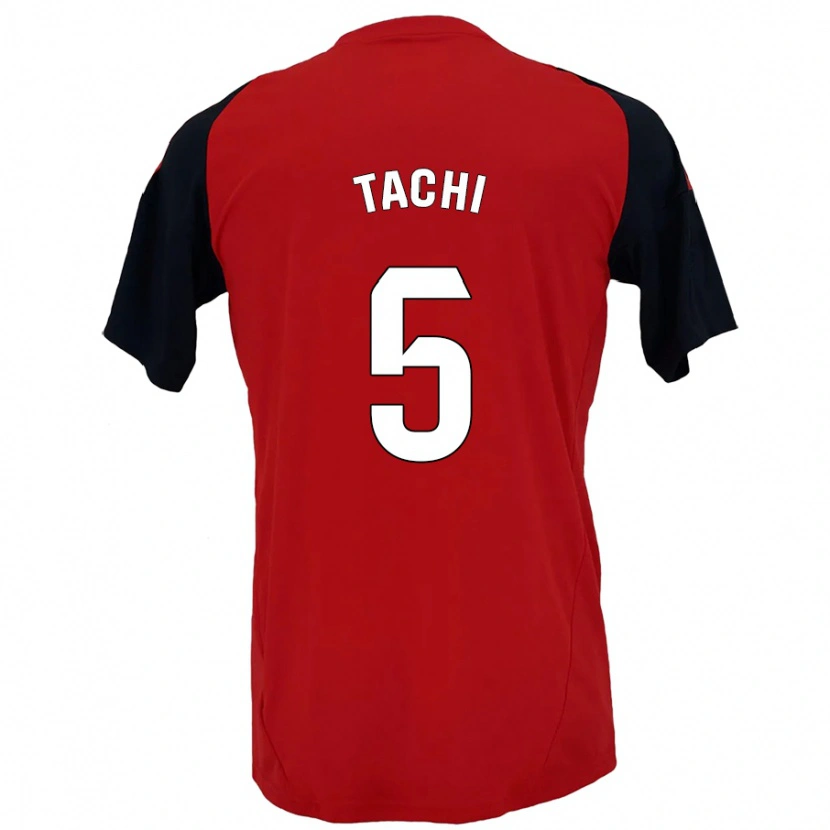 Danxen Uomo Maglia Tachi #5 Rosso Nero Kit Gara Home 2024/25 Maglietta