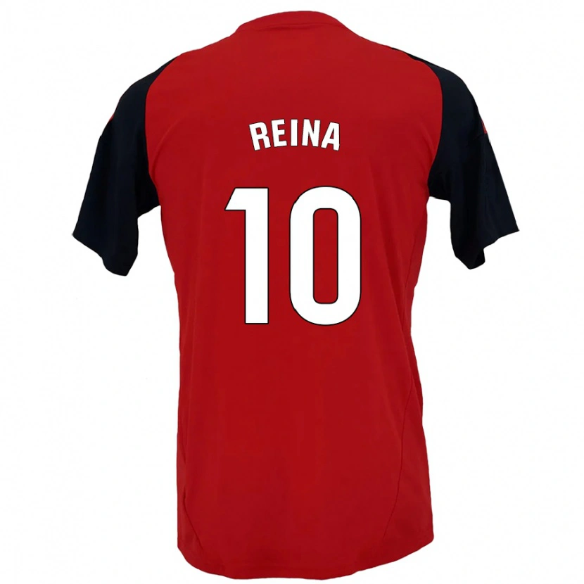 Danxen Uomo Maglia Alberto Reina #10 Rosso Nero Kit Gara Home 2024/25 Maglietta