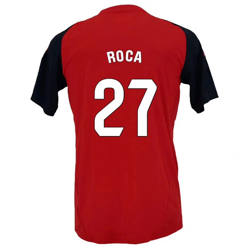 Danxen Uomo Maglia Joel Roca #27 Rosso Nero Kit Gara Home 2024/25 Maglietta