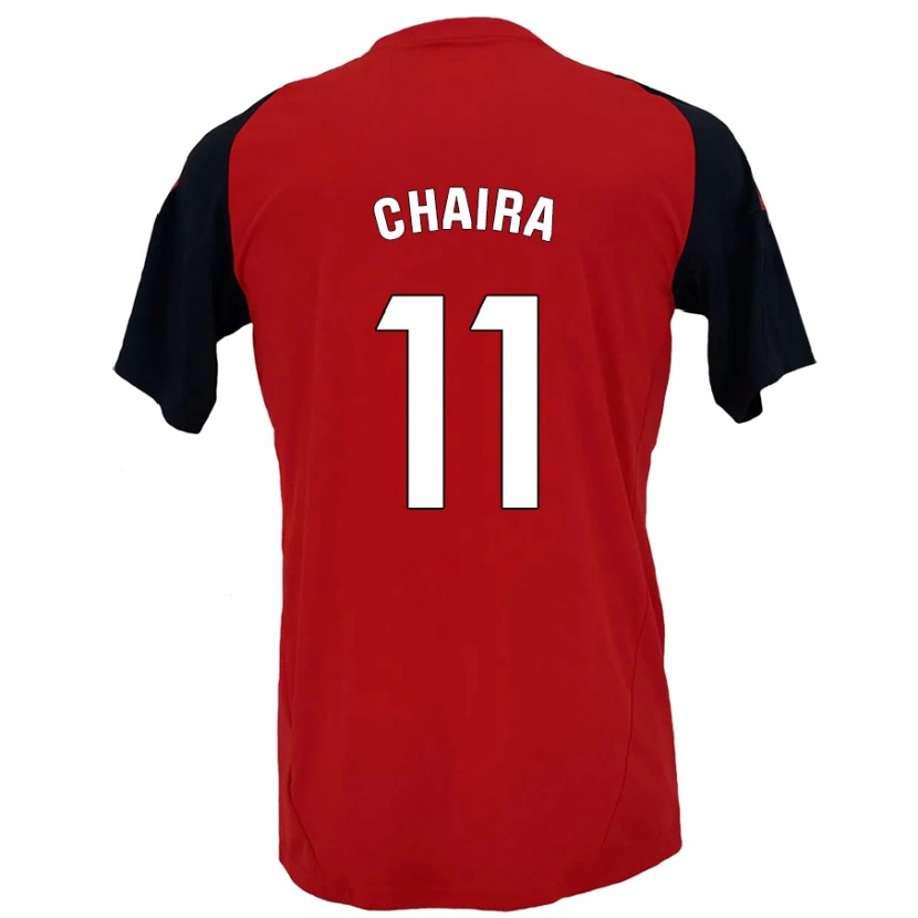 Danxen Uomo Maglia Ilyas Chaira #11 Rosso Nero Kit Gara Home 2024/25 Maglietta
