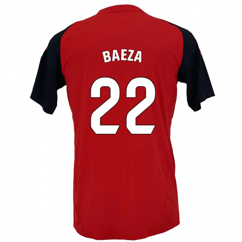 Danxen Uomo Maglia Miguel Baeza #22 Rosso Nero Kit Gara Home 2024/25 Maglietta