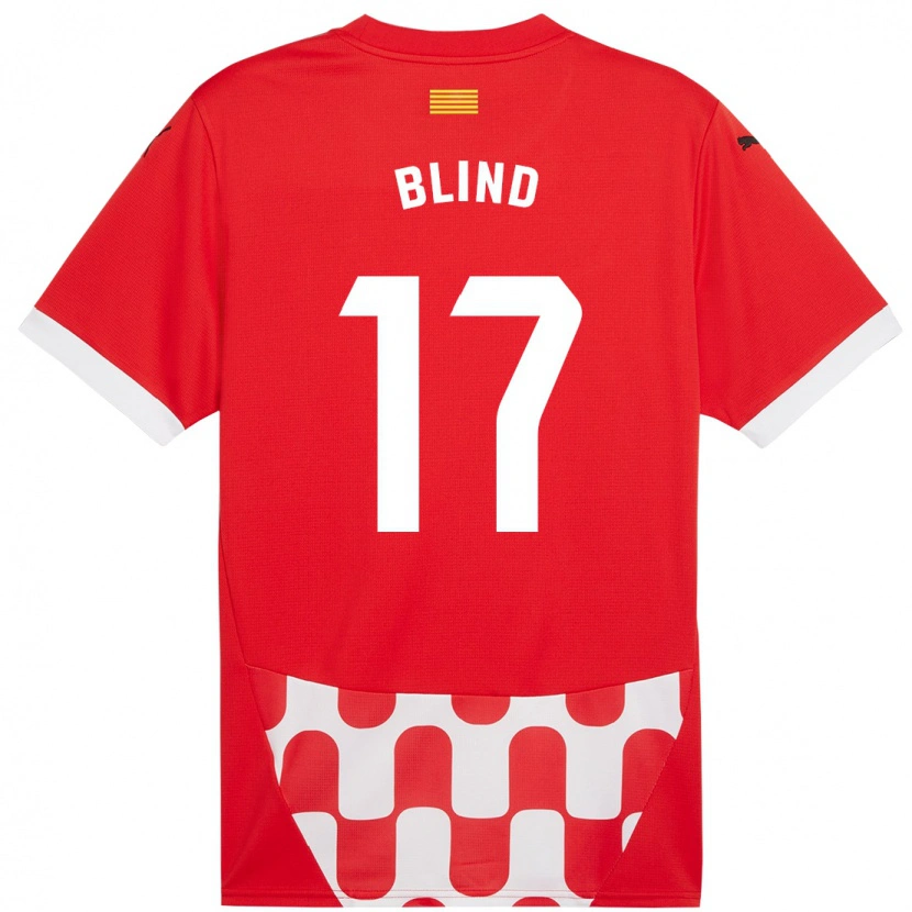 Danxen Uomo Maglia Daley Blind #17 Rosso Bianco Kit Gara Home 2024/25 Maglietta
