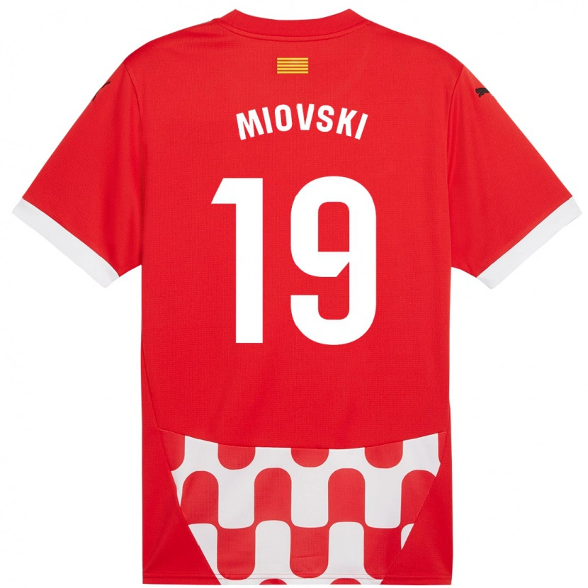Danxen Uomo Maglia Bojan Miovski #19 Rosso Bianco Kit Gara Home 2024/25 Maglietta