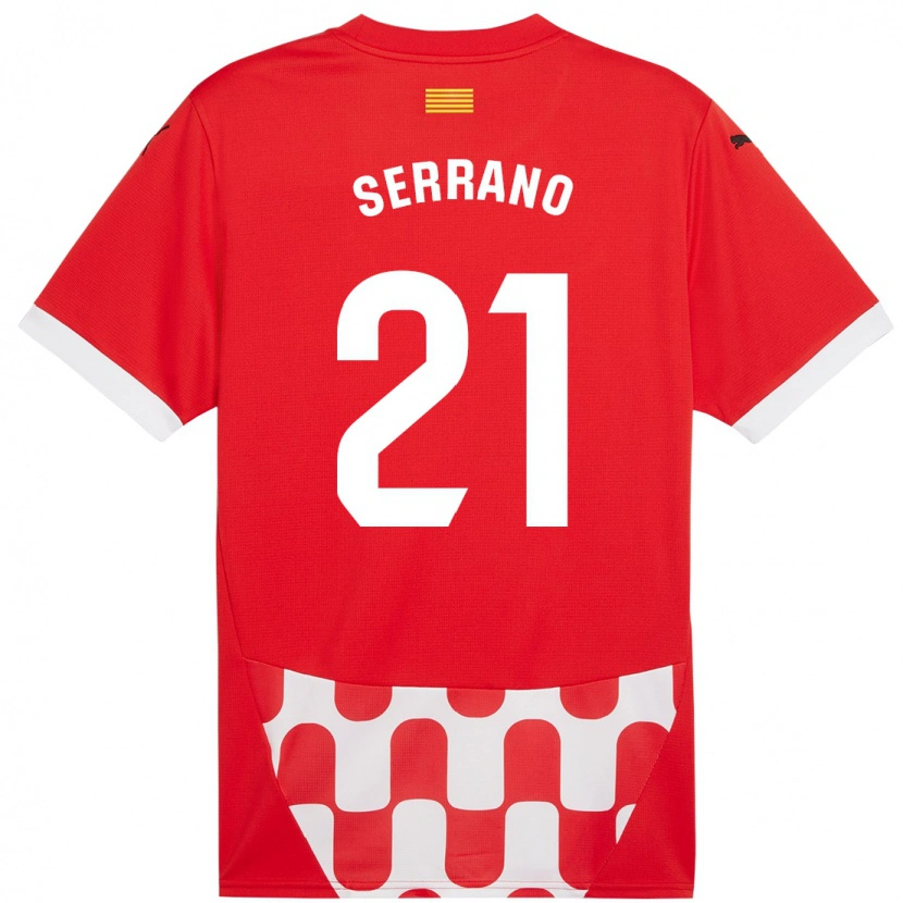 Danxen Uomo Maglia Ot Serrano #21 Rosso Bianco Kit Gara Home 2024/25 Maglietta