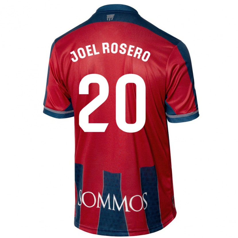 Danxen Uomo Maglia Alexis Joel Rosero #20 Rosso Blu Kit Gara Home 2024/25 Maglietta