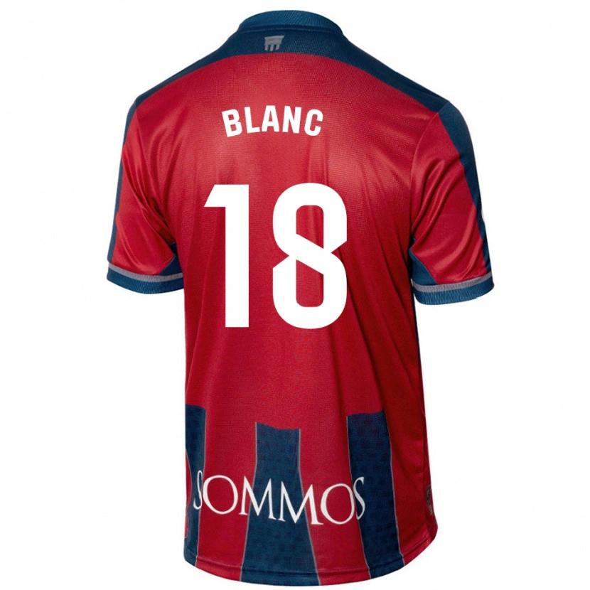Danxen Uomo Maglia Laia Blanc #18 Rosso Blu Kit Gara Home 2024/25 Maglietta