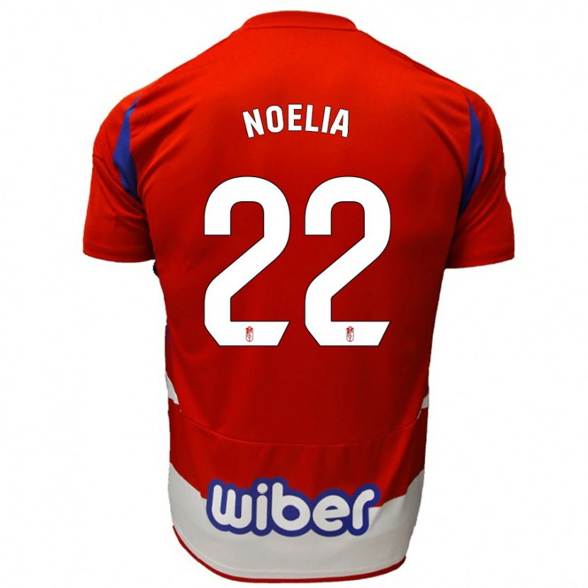 Danxen Uomo Maglia Noelia Salas Mullens #22 Rosso Bianco Blu Kit Gara Home 2024/25 Maglietta