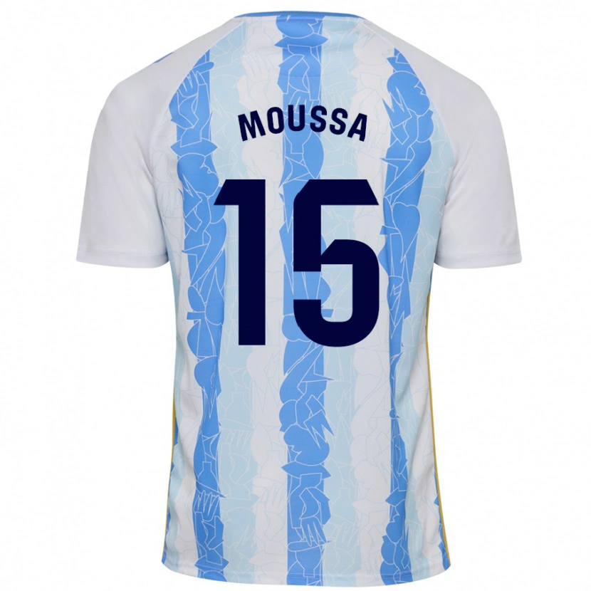 Danxen Uomo Maglia Moussa Diarra #15 Bianco Blu Kit Gara Home 2024/25 Maglietta
