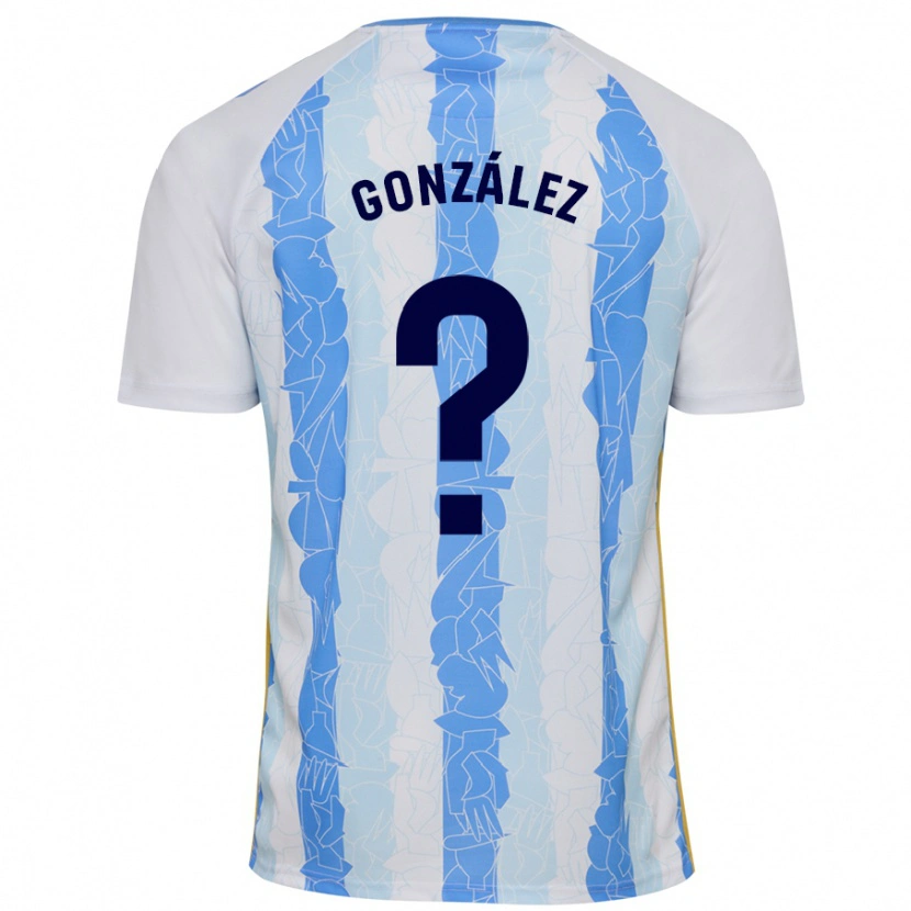 Danxen Uomo Maglia Adri González #0 Bianco Blu Kit Gara Home 2024/25 Maglietta