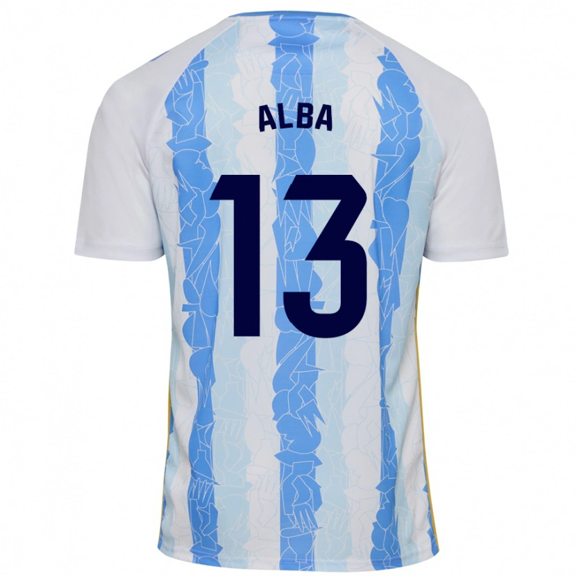 Danxen Uomo Maglia Alba #13 Bianco Blu Kit Gara Home 2024/25 Maglietta