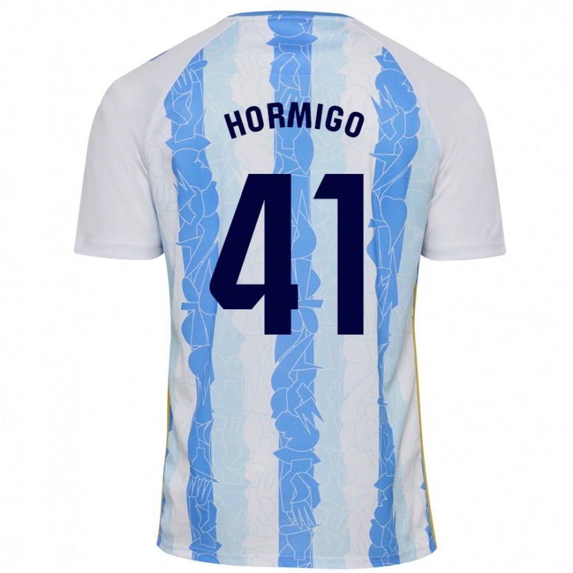 Danxen Uomo Maglia Cintia Hormigo #41 Bianco Blu Kit Gara Home 2024/25 Maglietta
