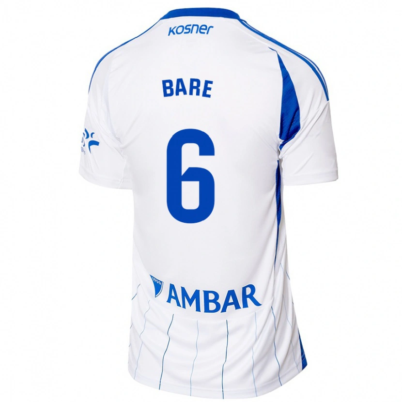 Danxen Uomo Maglia Keidi Bare #6 Rosso Bianco Kit Gara Home 2024/25 Maglietta