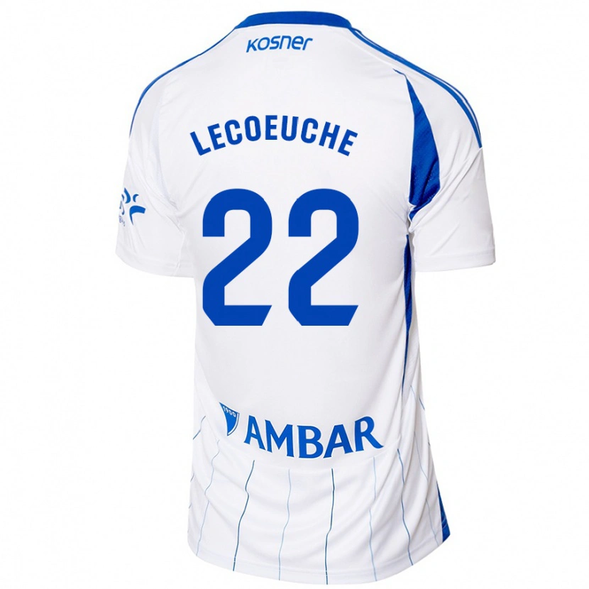 Danxen Uomo Maglia Quentin Lecoeuche #22 Rosso Bianco Kit Gara Home 2024/25 Maglietta