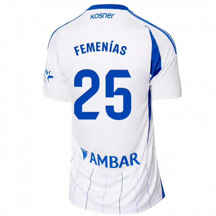 Danxen Uomo Maglia Joan Femenías #25 Rosso Bianco Kit Gara Home 2024/25 Maglietta