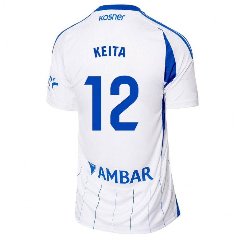 Danxen Uomo Maglia Lassine Keita #12 Rosso Bianco Kit Gara Home 2024/25 Maglietta