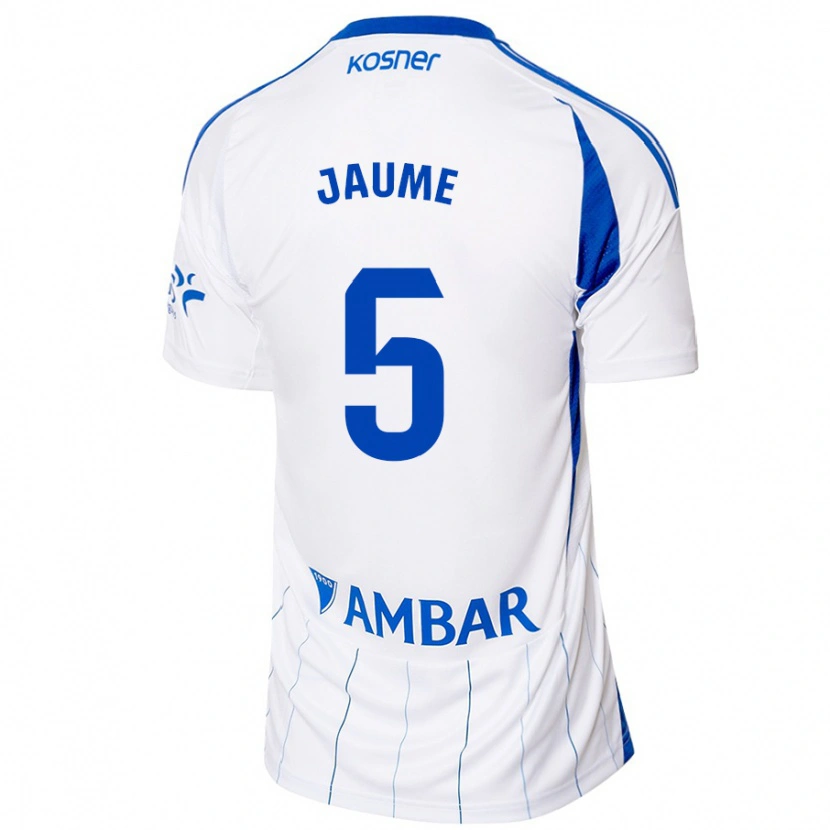 Danxen Uomo Maglia Jaume Grau #5 Rosso Bianco Kit Gara Home 2024/25 Maglietta