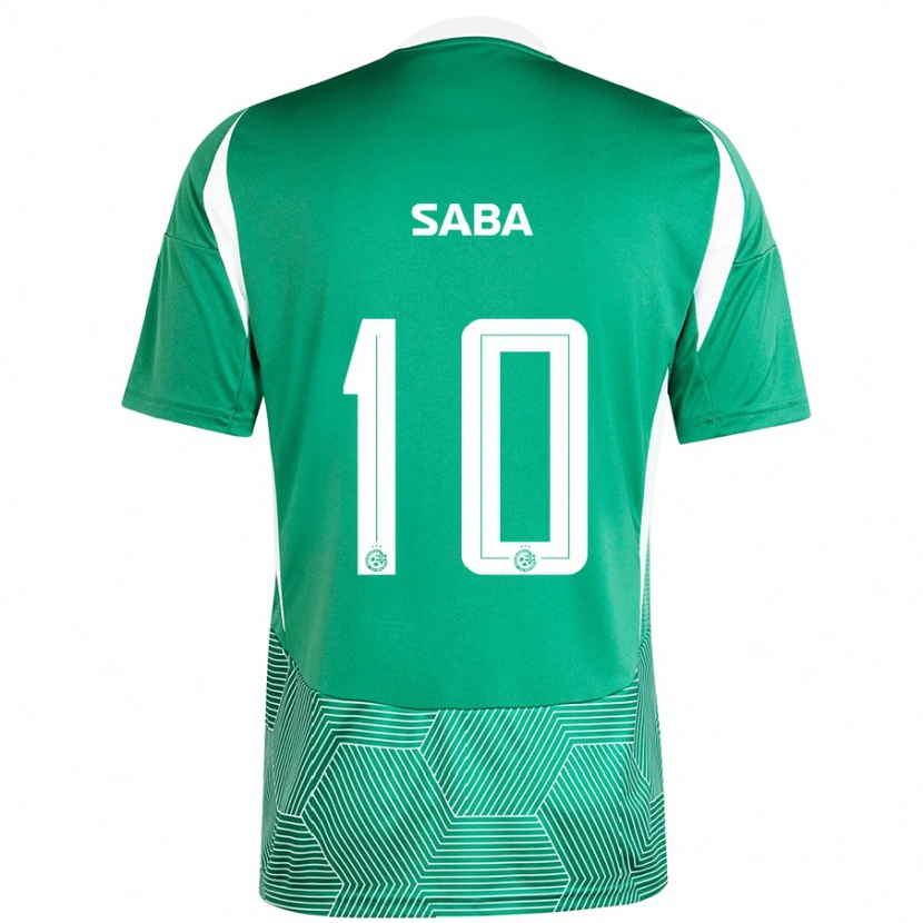 Danxen Uomo Maglia Dia Saba #10 Verde Bianco Kit Gara Home 2024/25 Maglietta