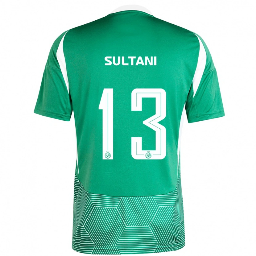 Danxen Uomo Maglia Tomás Sultani #13 Verde Bianco Kit Gara Home 2024/25 Maglietta