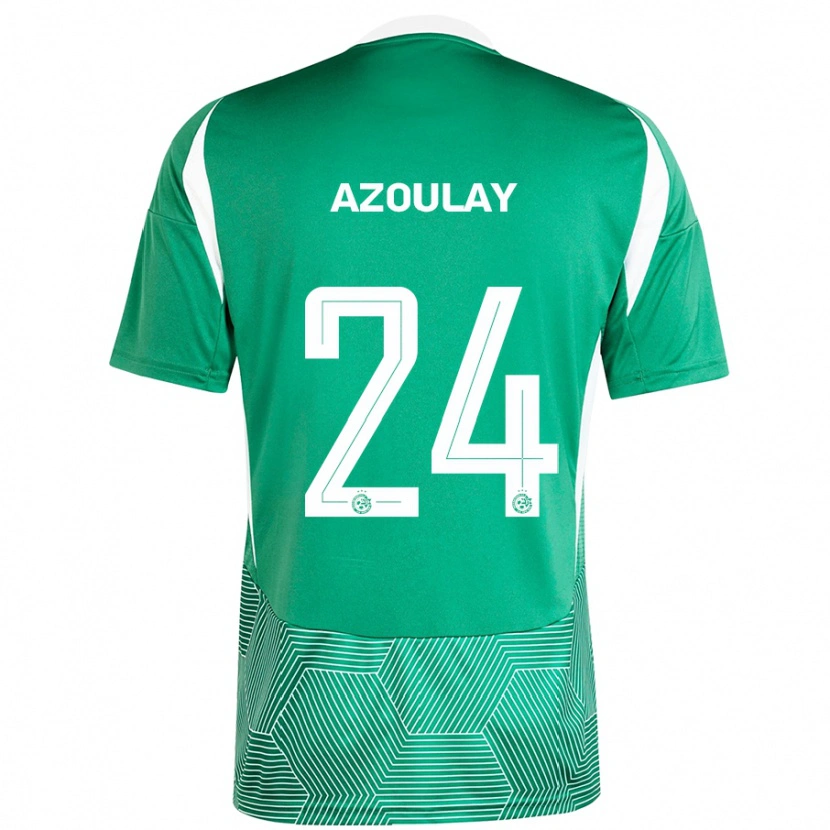 Danxen Uomo Maglia Ethane Azoulay #24 Verde Bianco Kit Gara Home 2024/25 Maglietta