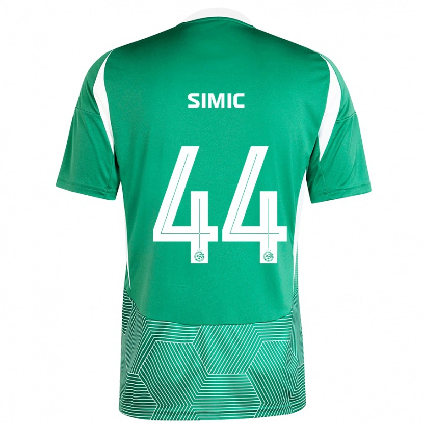Danxen Uomo Maglia Lorenco Simic #44 Verde Bianco Kit Gara Home 2024/25 Maglietta