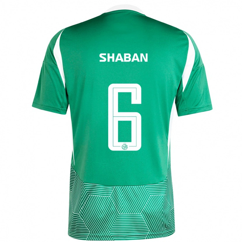 Danxen Uomo Maglia Loay Shaban #6 Verde Bianco Kit Gara Home 2024/25 Maglietta
