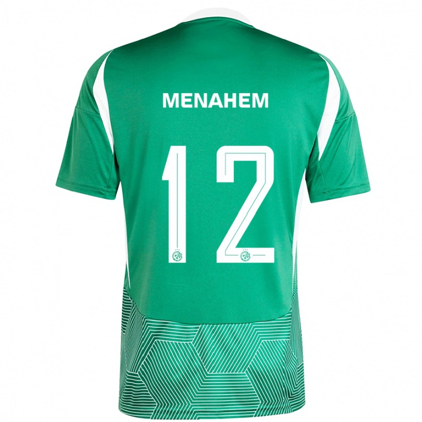 Danxen Uomo Maglia Sun Menahem #12 Verde Bianco Kit Gara Home 2024/25 Maglietta