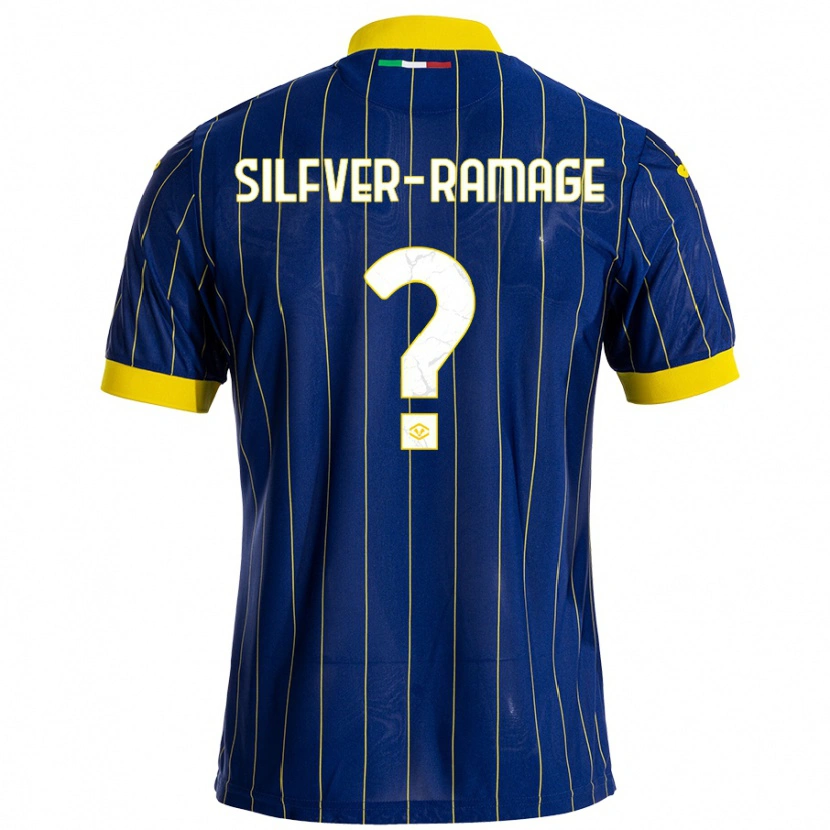 Danxen Uomo Maglia William Silfver-Ramage #0 Blu Giallo Kit Gara Home 2024/25 Maglietta