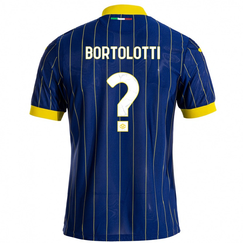 Danxen Uomo Maglia Marco Bortolotti #0 Blu Giallo Kit Gara Home 2024/25 Maglietta