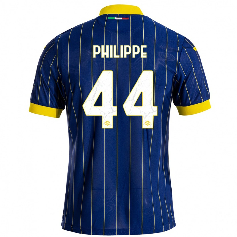 Danxen Uomo Maglia Mathis Philippe #44 Blu Giallo Kit Gara Home 2024/25 Maglietta