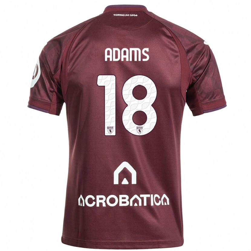 Danxen Uomo Maglia Ché Adams #18 Marrone Bianco Kit Gara Home 2024/25 Maglietta
