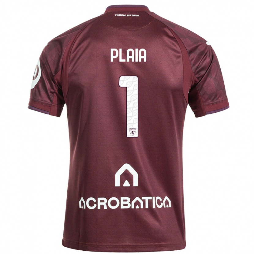Danxen Uomo Maglia Francesco Plaia #1 Marrone Bianco Kit Gara Home 2024/25 Maglietta