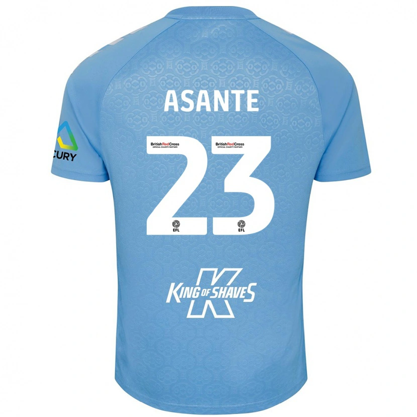 Danxen Uomo Maglia Brandon Thomas-Asante #23 Blu Bianco Kit Gara Home 2024/25 Maglietta