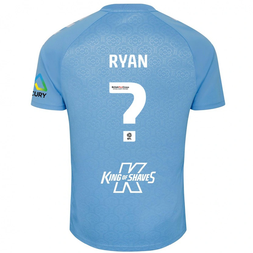 Danxen Uomo Maglia Kain Ryan #0 Blu Bianco Kit Gara Home 2024/25 Maglietta